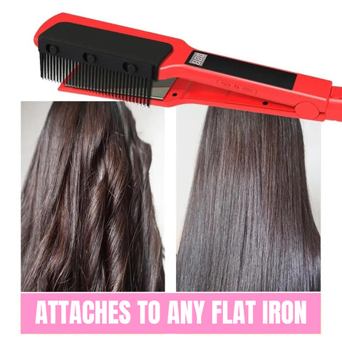 Attachable Flat Iron Detangling Comb