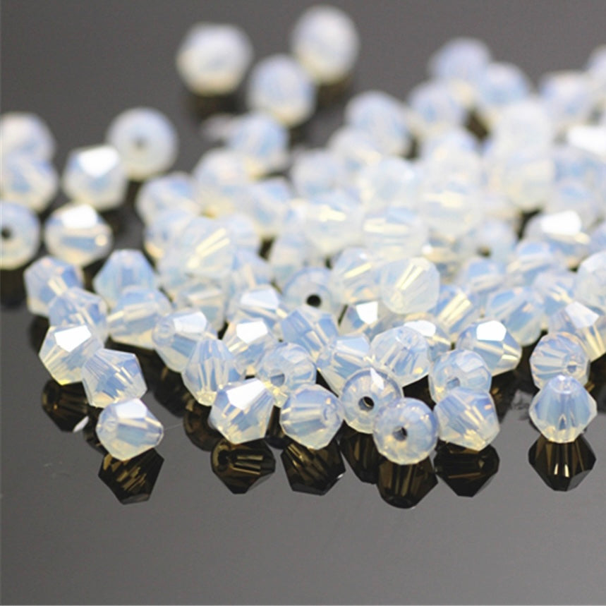 Small Silver Lined 3mm Loc Sprinkle Beads, Gemstone and Glass Mix