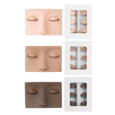 Mannequin Silicone 3pcs Detachable Eye Lids | Lash Extension Practice