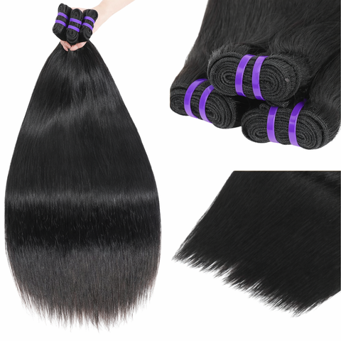 10a Remy STRAIGHT Hair Bundles 4pcs