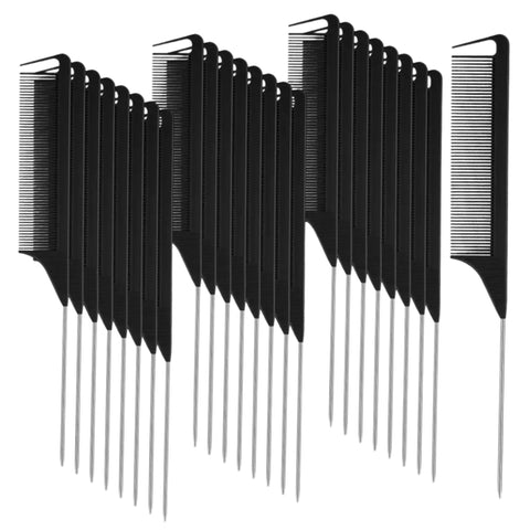 30pc Pink Metal Tail Combs | Wholesale Lot