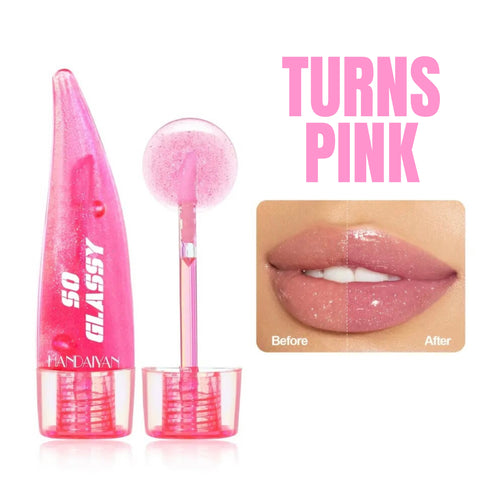 Thermal Activated Lip Gloss | Clear to Pink