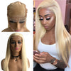 613 Platinum Blonde Straight (4x4) Lace Closure Wig | 180% Density