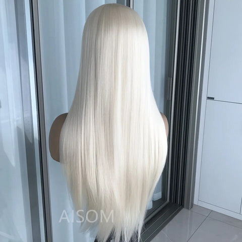 Synthetic Platinum Blonde Wig