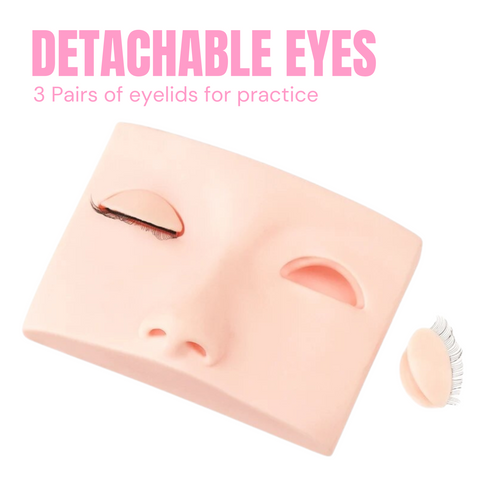 Mannequin Silicone 3pcs Detachable Eye Lids | Lash Extension Practice