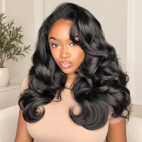20” Synthetic YAKI Half Wig | 200% Density