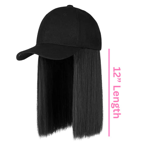 Emergency Hair Hat | 12” Straight Bob Synthetic