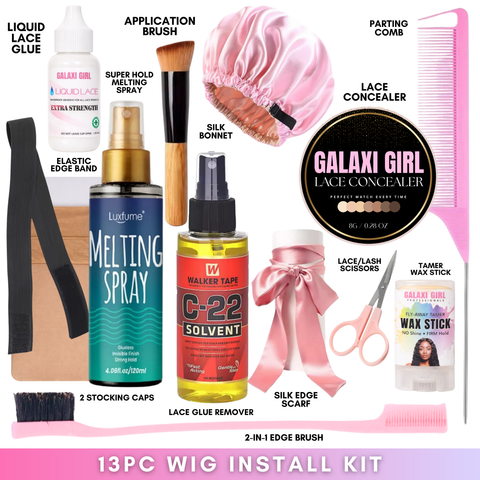 13pc Wig Install Kit (Deluxe Bundle) + Lace Concealer