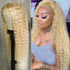 613 Platinum Blonde DEEP WAVE (13x4) Lace Front Wig | 180% Density