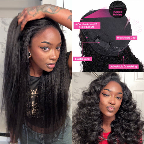 10A YAKI Half Wig | 200% Density