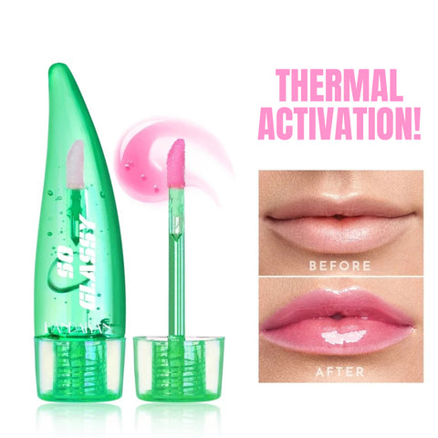 Thermal Activated Lip Gloss | Clear to Pink