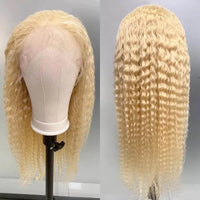 613 Platinum Blonde DEEP WAVE (13x4) Lace Front Wig | 180% Density