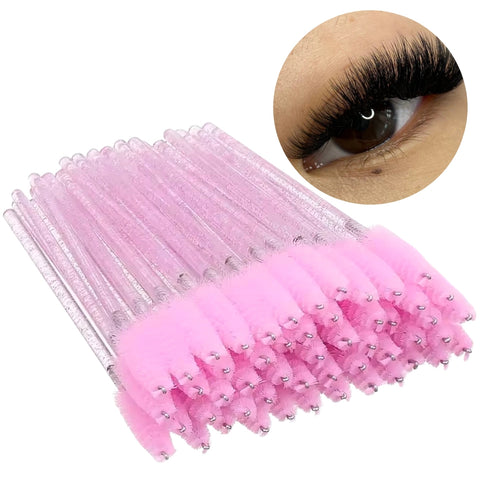 50pcs Disposable Spoolie Applicators | Lashes + Makeup