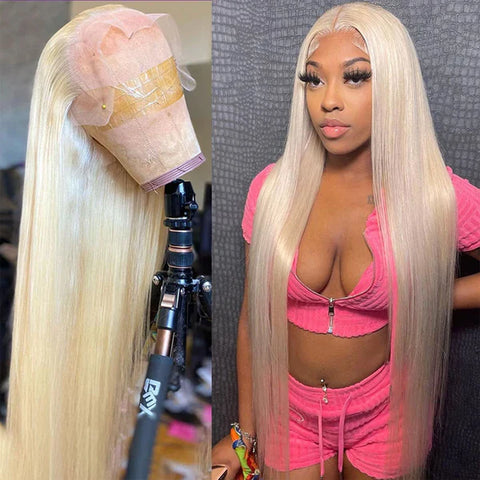 613 PLATINUM Straight (13x6) | 180% Density Lace Front Wig