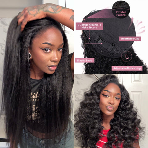 10A YAKI Half Wig | 200% Density
