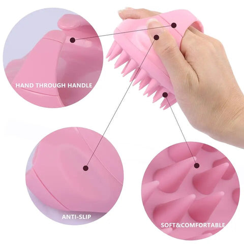 Soft Silicone Scalp Cleaner + Massager