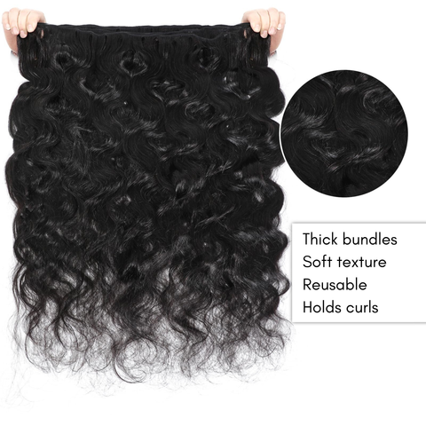 10a Remy BODY WAVE Hair Bundles 3pcs