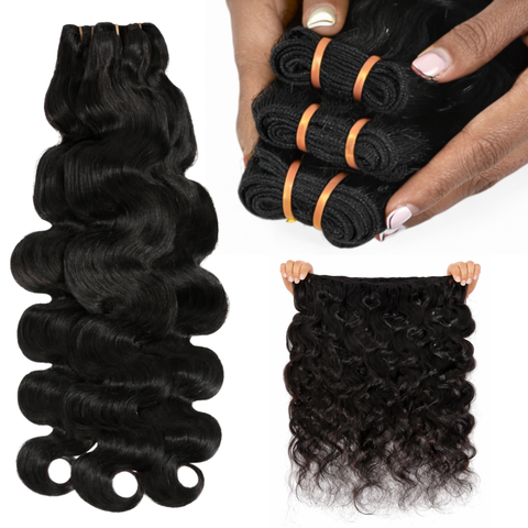 10a Remy BODY WAVE Hair Bundles 3pcs