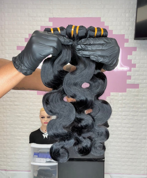 10a Remy BODY WAVE Hair Bundles 3pcs