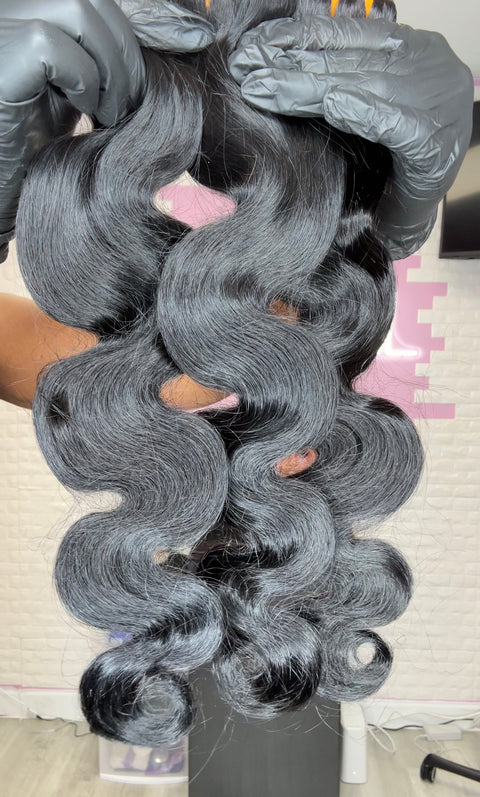 10a Remy BODY WAVE Hair Bundles 3pcs