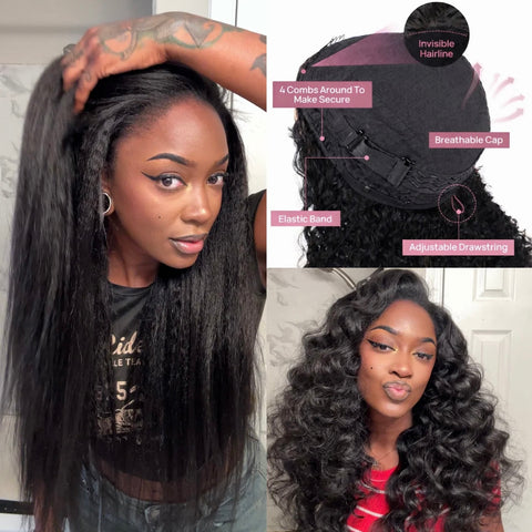 11A YAKI Half Wig | 200% Density