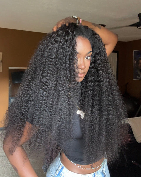 11A KINKY CURLY Half Wig | 200% Density