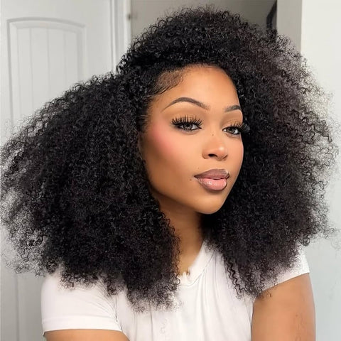 11A KINKY CURLY Half Wig | 200% Density