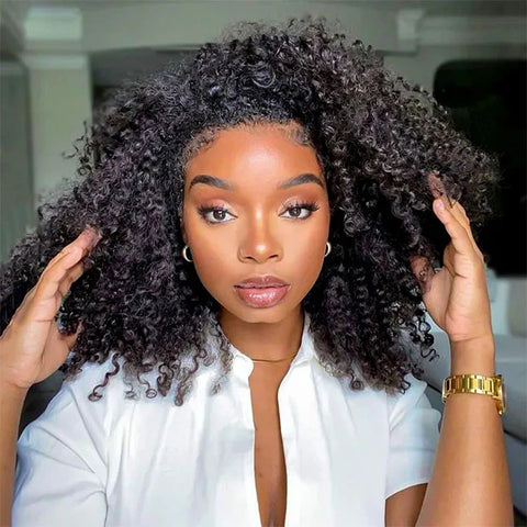 11A KINKY CURLY Half Wig | 200% Density