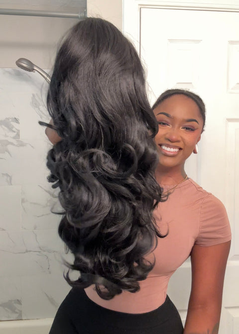 20” Synthetic YAKI Half Wig | 200% Density
