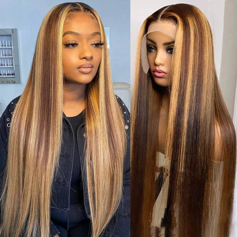 HONEY HIGHLIGHTS (13x6) | 180% Density Lace Front Wig