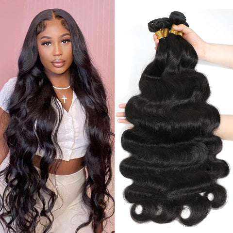 10a Remy BODY WAVE Hair Bundles 3pcs