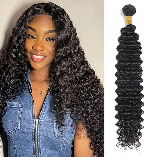 10a Remy DEEP WAVE Hair Bundles 3pcs