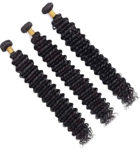 10a Remy DEEP WAVE Hair Bundles 3pcs