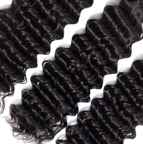 10a Remy DEEP WAVE Hair Bundles 3pcs