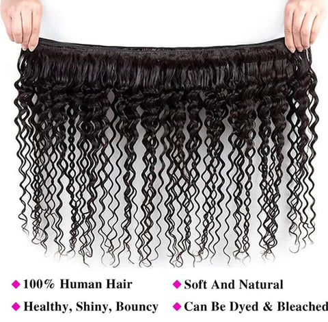 10a Remy DEEP WAVE Hair Bundles 3pcs