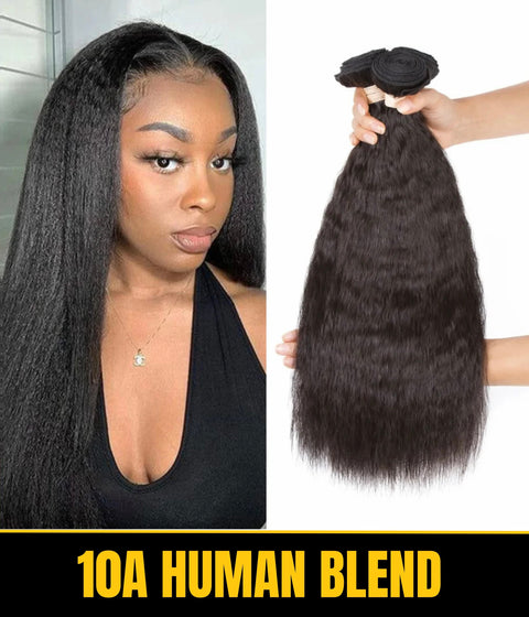10a Remy SOFT YAKI Hair Bundles 3pcs