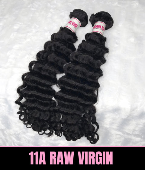 11a Brazilian DEEP WAVE Hair Bundles 2pc