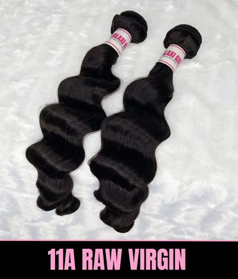 11a Brazilian LOOSE WAVE Hair Bundles 2pcs