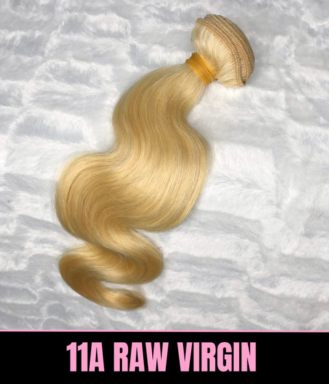 11a Platinum Blonde BODY WAVE Hair Bundle 1pc
