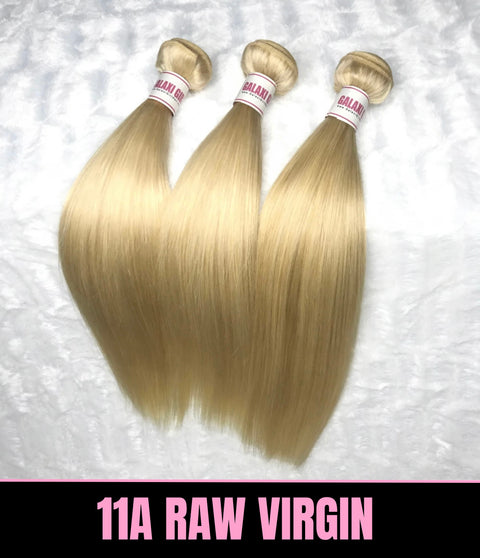11a Platinum Blonde STRAIGHT Hair Bundle 3pcs