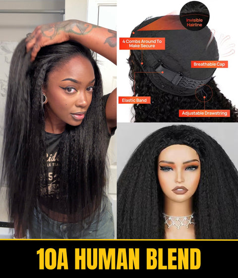10A YAKI Half Wig | 200% Density