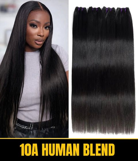 10a Remy STRAIGHT Hair Bundles 4pcs