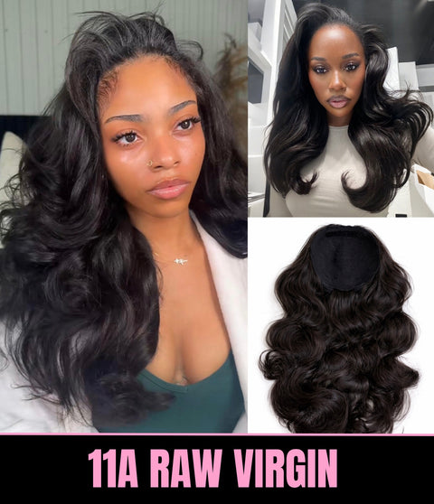 11A BODY WAVE Half Wig | 200% Density