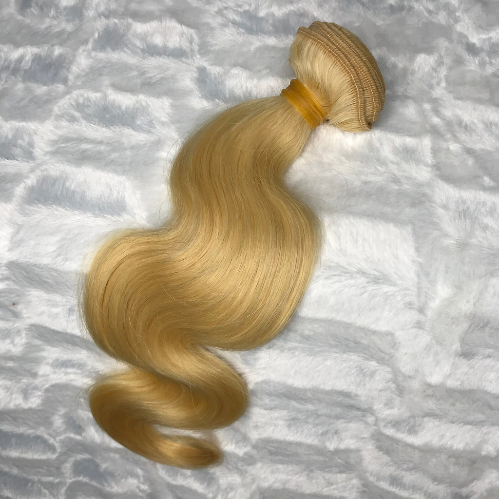 Platinum Blonde BODY WAVE Hair Bundle 1pc