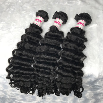 Brazilian DEEP WAVE Hair Bundles 3pcs