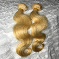 Platinum Blonde BODY WAVE Hair Bundles 2pcs