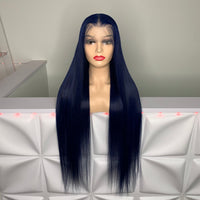 MIDNIGHT BLUE (13x4) Lace Front Wig | 180% Density