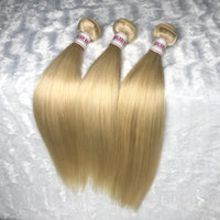 Platinum Blonde STRAIGHT Hair Bundle 3pcs