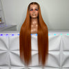 ORANGE w/ Brown Roots (13x4) Lace Front Wig | 180% Density