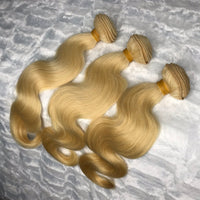 Platinum Blonde BODY WAVE Hair Bundles 3pcs